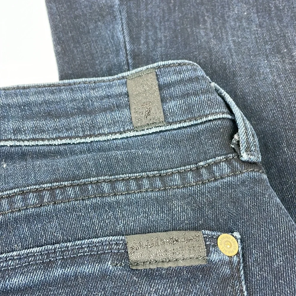 7 For All Mankind Jiselle Slim Flare Jeans Dark wash size 26 - Picture 9 of 14
